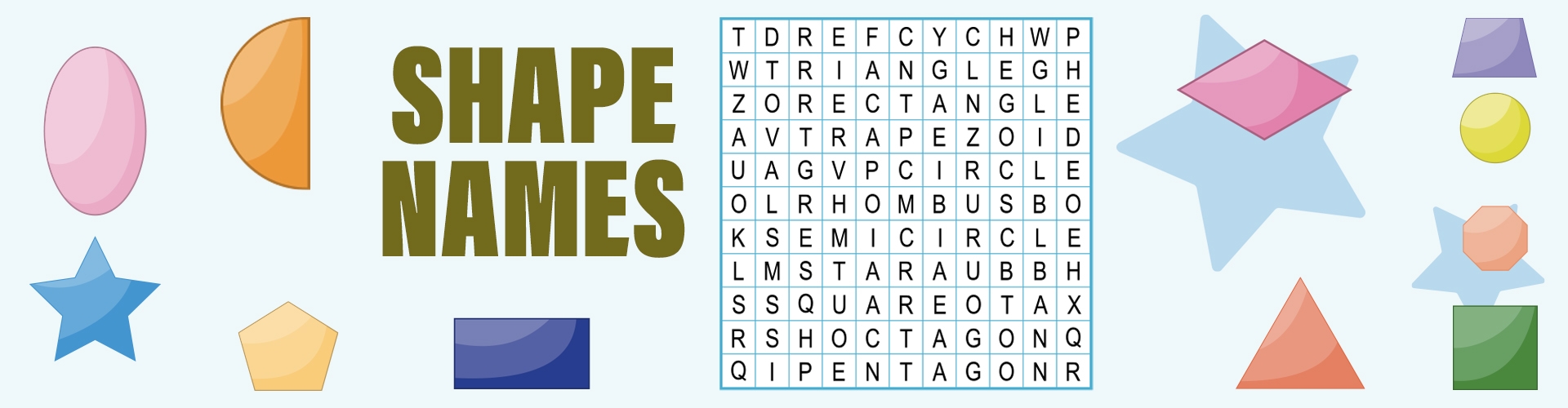55+ Names of Shapes with Pictures